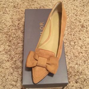 Dana Suede Bow Flat